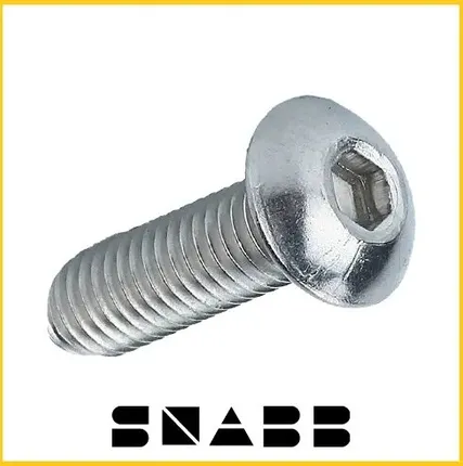 Фото №0 Винт полукр/гл внутр/ш ISO 7380-1 А2 м6х20