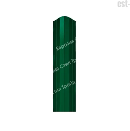 Фото №0 Штакетник "М-планка" двусторонний RAL 6005/6005 Зелёный мох
