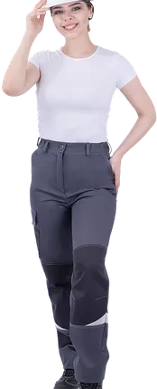 Фото №0 Брюки ТУРБО SAFETY летние, серый-т.серый, женские