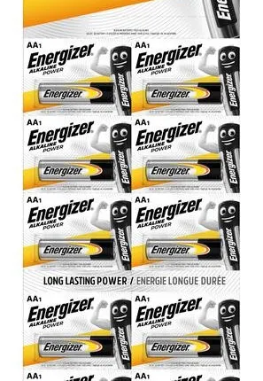 Фото №0 Элемент питания алкалиновый ENR POWER ALK AA BP12 (блист.12шт) Energizer E302283300