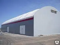 фото Каркасные ангары с тентом