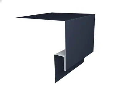 фото Планка околооконная сложная (Блок-хаус, Экобрус) Grand Line 250х50х23 0,5 Velur RAL 7024 мокрый асфальт