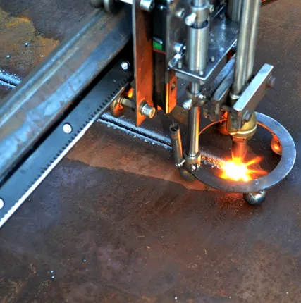 Фото №0 Плазменный раскрой листового металла переносным ЧПУ станком