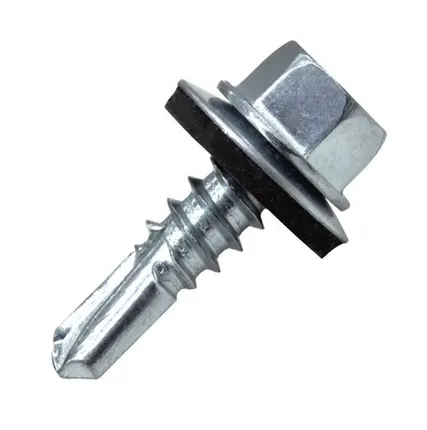 Фото №0 Саморез кровельный по металлу сверло №3 STALMAX LSR-M 6,3х32 с EPDM шайбой оцинкованная сталь