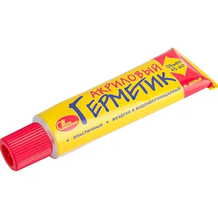 Фото №0 Герметик акриловый белый НБХ, туба 45 мл