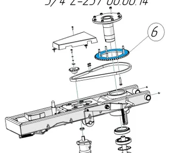 фото Звёздочка цепная Z-50 3/4 для обмотчика рулонов Metal-Fach Z-237 00.00.14 (19699)