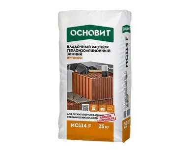фото Кладочный раствор Основит Путформ MC114 F зимний 20 кг
