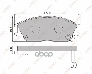 фото Колодки Тормозные Дисковые | Перед | LYNXauto арт. BD3601