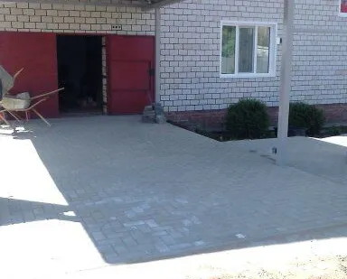 фото Укладка брусчатки.