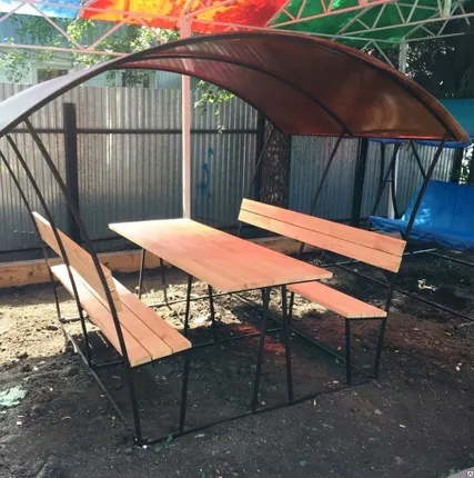 Фото №0 Беседка дачная из поликарбоната