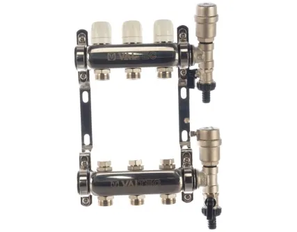 Фото №0 Коллекторная группа VTc.588.EMNX.0603  НЕРЖ, в сборе,  1"х3 вых. Евроконус 3/4"