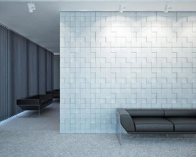 фото 3D панели Квадраты разноуровневые