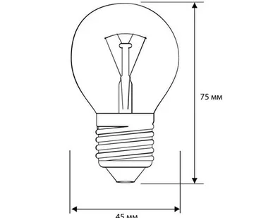 фото Camelion Лампа накаливания ЛОН CL G45 60Вт Е27 660Лм 45х75мм Camelion