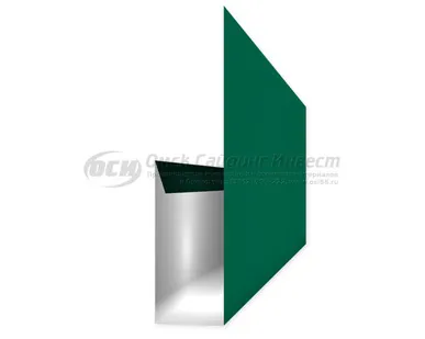 фото Финишная планка (сайдинг корабельная рейка) RAL 6005 (Зеленый мох)