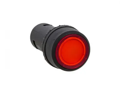 фото Кнопка SW2C-10D с подсветкой красная NO EKF