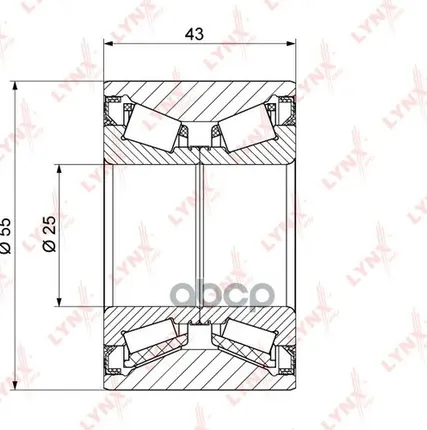 Фото №0 Подшипник Ступицы Колеса | Зад Прав/Лев | Lada Vesta Gfl/Xray LYNXauto арт. WB1298