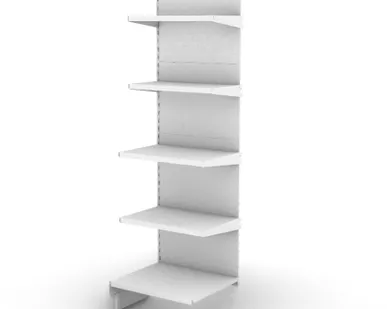 фото Стеллаж торговый пристенный 2000х600 мм с полками дополнительный