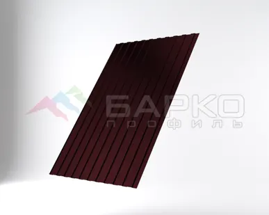 фото Профлист С-8 -1220 мм (1150 мм) 00000697/45 Коричнево-красный RAL 3011 Полиэстер 0.45