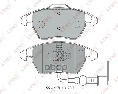 фото Колодки Тормозные Передние LYNXauto арт. BD1203
