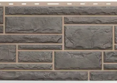 фото Фасадная панель Камень (серый)