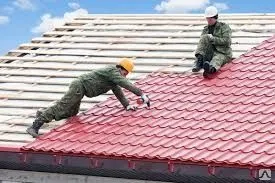 фото Монтаж односкатной/двухскатной кровли без утепления