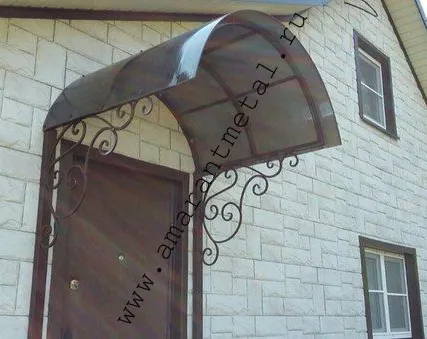 Фото №0 Козырек из поликарбоната