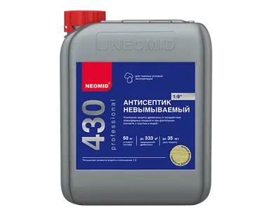 фото Антисептик для дерева трудновымываемый конц (5 кг) NEOMID 430 ECO