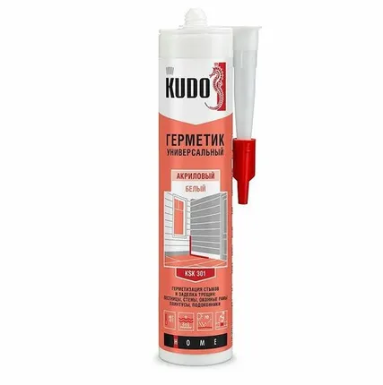 Фото №0 Герметик KUDO акриловый универсальный белый 280 мл