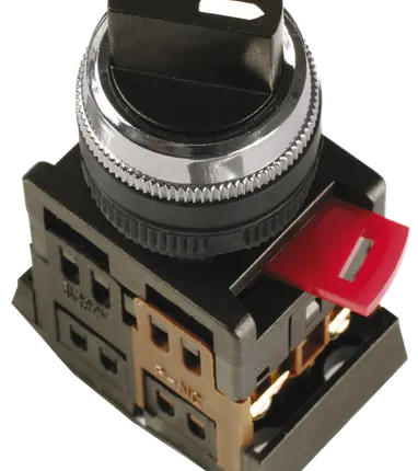 Фото №0 Переключатель АС-22 на 2 фиксир.положения I-O 1з+1р ИЭК