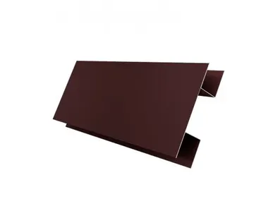 фото Планка Н-образная 0,5 Quarzit Pro Matt RAL 8017 шоколад