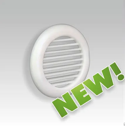 Фото №0 Решетка вент. переточная двухстороняя круглая разъемная D70 с фланцем D50