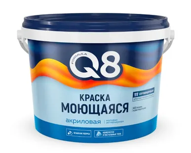 фото Краска вд моющ  4,5кг ВД-АК белоснежная FORMULA Q8 (3/108) П