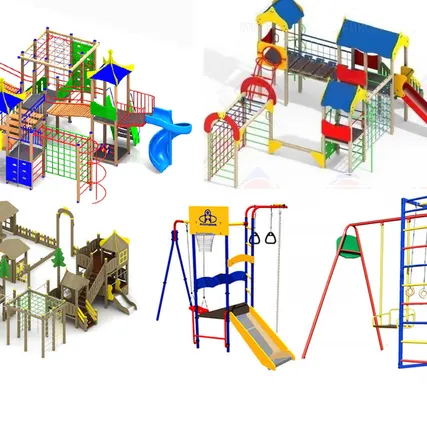 Фото №0 Спортивно-игровой комплекс "Теремок" (тип-5)