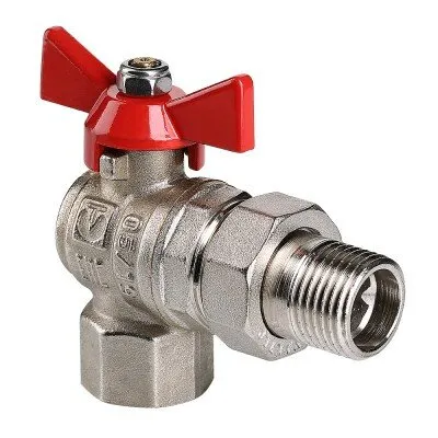 Фото №0 Кран шар. американка угл. 1/2" Base Valtec баб вн.-нар (8/96)