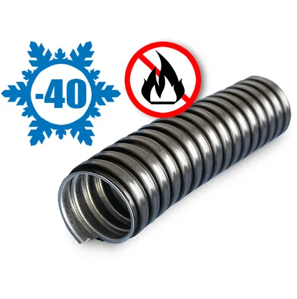 Фото №0 Металлорукав в ПВХ изоляции МРПИ НГ 50 d50мм без протяжки черн. (уп.20м) ЗЭТАРУС zeta42217