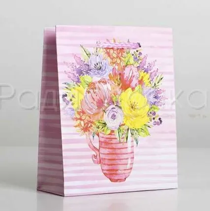 Фото №0 Пакет ламинированный With love, S 12 х 15 х 5,5 см