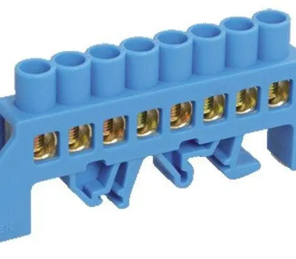 Фото №0 Шина нулевая в комб. DIN-изол. "Стойка" ШНИ-8х12-8-КС-С ИЭК YNN10-812-8DP-K07