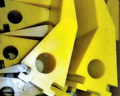 фото Полиуретановые скребки для скребкового конвейера