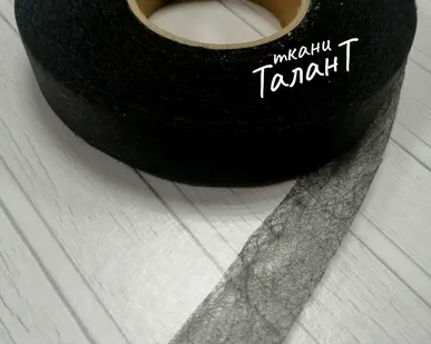 фото Паутинка клеевая, цв. Черный (шир. 2см)