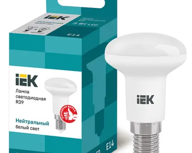 фото IEK Лампа светодиод. 3/4000/Е14/R39 рефлек. IEK