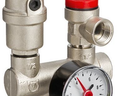 фото Группа безопасности котла латунная 1*3/4*1/2 Valtec арт. VT.460.0.0