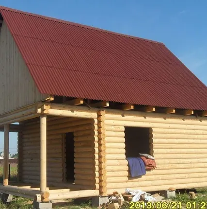 Фото №0 Сруб 6х6 в тёплом контуре на с вылетом 2х6 д.20