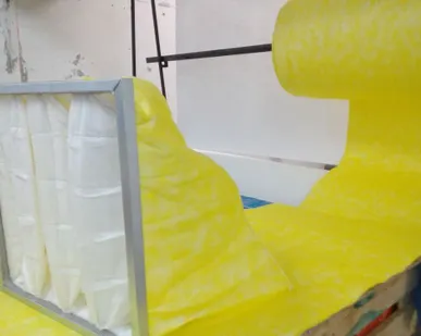 фото Фильтроткань F8 комбинированная ярко-желтая (из полиэфира и полипропилена)