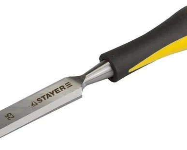 фото Стамеска с двухкомпонентной ручкой, 25мм, STAYER Profi 18205-25