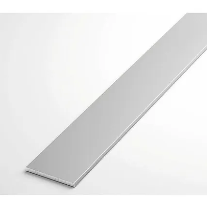 Фото №0 Полоса 15х2 мм (Анод Серебро) алюминиевая с анодированным покрытием, АД31Т1, длина 3,0 м