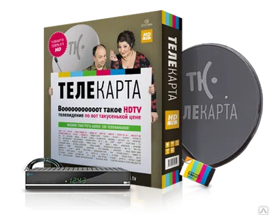 фото Комплект спутникового телевидения Телекарта HD