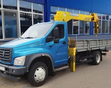 фото Газон NEXT установка Soosan SCS334+борт сталь 5200*2350*400мм.
