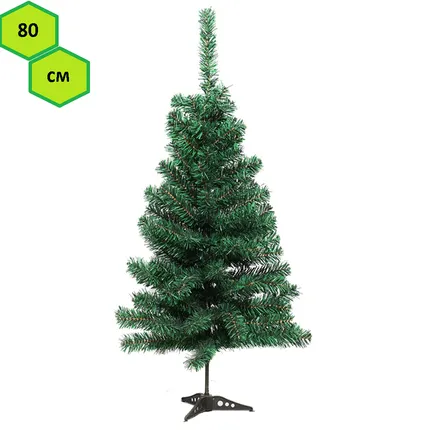 Фото №0 Ель (h-0,8м, 60 ветвей, подставка пластик)