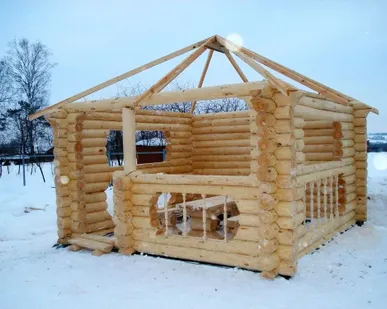 фото Сруб беседки