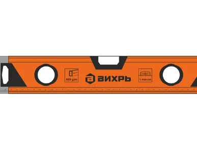 фото Вихрь Уровень алюминиевый «Усиленный» 400мм 3 глазка фрезерованный Вихрь